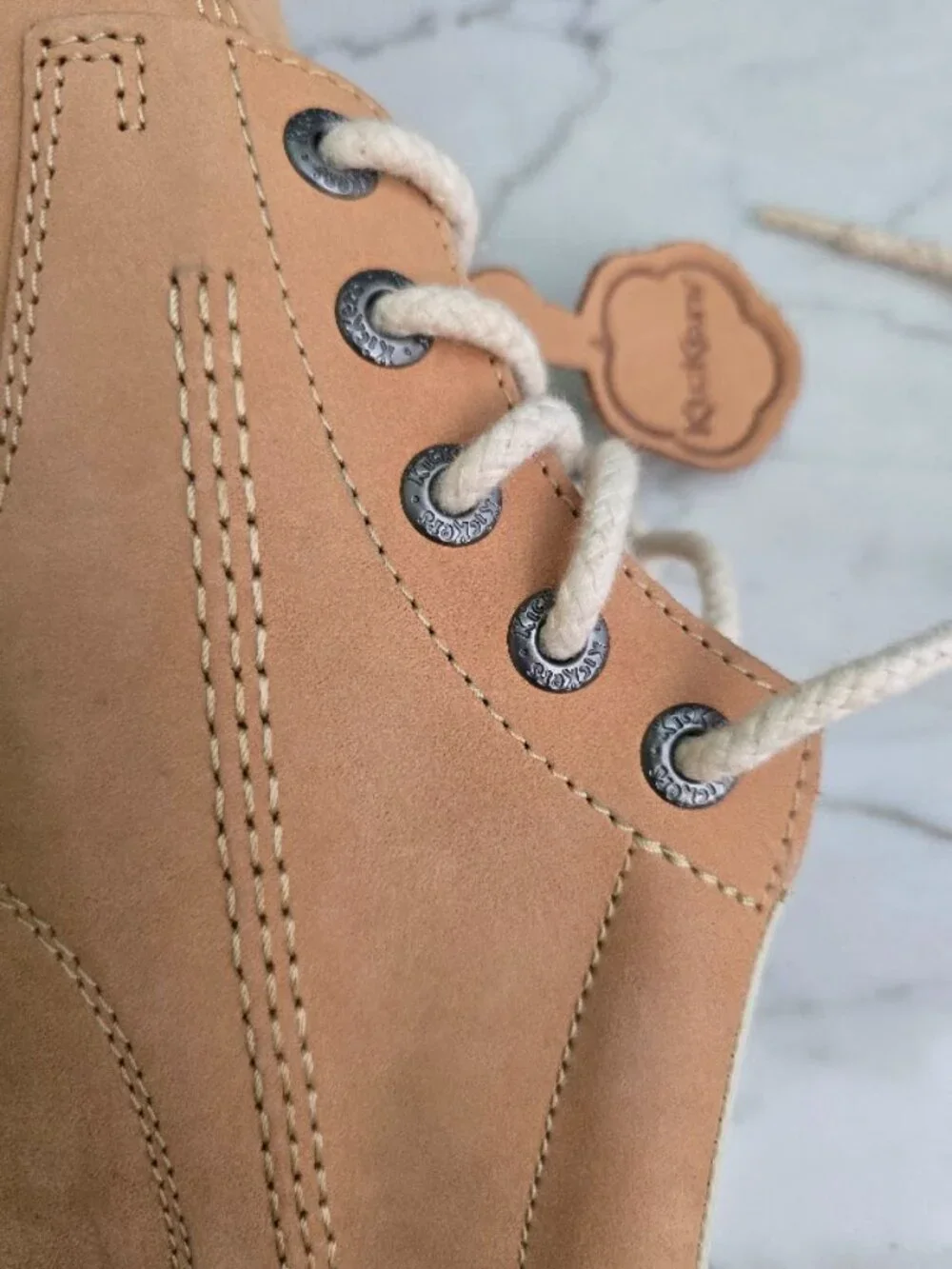 Classic Kickers Kick Hi Leather Boots Tan Size EU 42 (US Men 9 / Women 11)